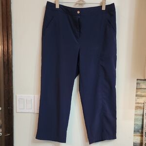 Chico's Navy Cropped Pants
